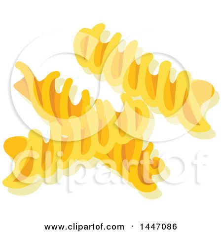 Clipart of Fusilli Italian Pasta - Royalty Free Vector Illustration by Vector Tradition SM