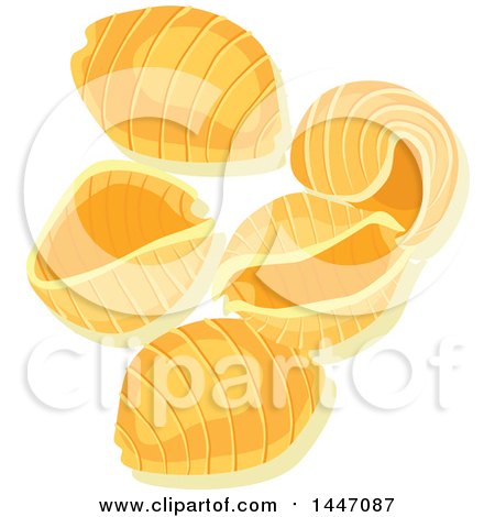 Clipart of Shell Italian Pasta - Royalty Free Vector Illustration by Vector Tradition SM