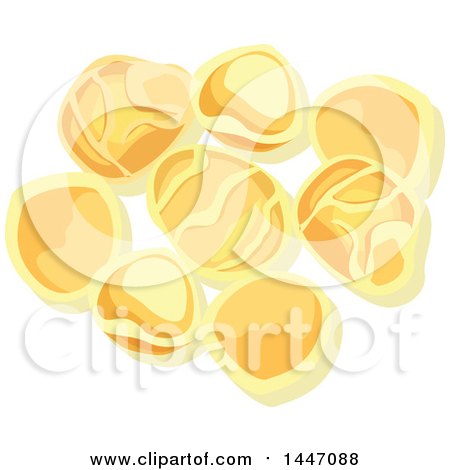 Clipart of Orecchiette Italian Pasta - Royalty Free Vector Illustration by Vector Tradition SM