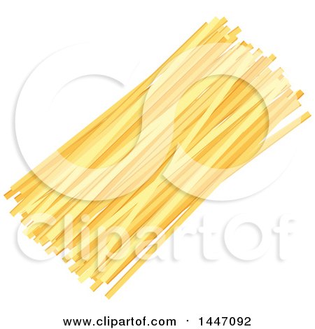 Clipart of Linguine Noodles Italian Pasta - Royalty Free Vector Illustration by Vector Tradition SM