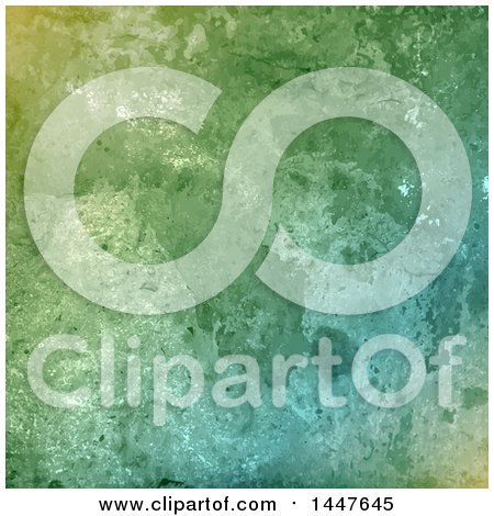 Clipart of a Textured Green Background - Royalty Free Vector Illustration by KJ Pargeter