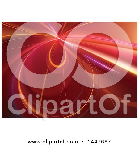 Clipart of a Background of Abstract Swooshes of Light - Royalty Free Vector Illustration by dero
