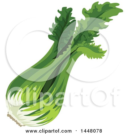 Clipart of Celery Stalks - Royalty Free Vector Illustration by Vector Tradition SM