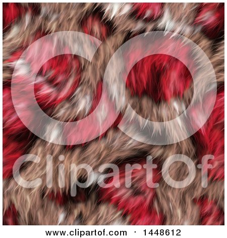 Clipart of a Seamless Background Texture of Pink Animal Fur - Royalty Free Illustration by Prawny