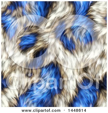 Clipart of a Seamless Background Texture of Blue Animal Fur - Royalty Free Illustration by Prawny