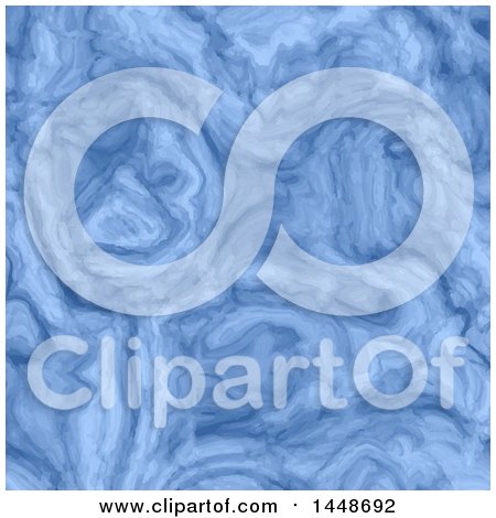Clipart of a Blue Marble Texture Background - Royalty Free Vector Illustration by KJ Pargeter