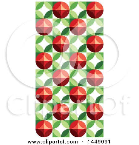 Clipart Graphic of a Retro Geometric Berry Design Background - Royalty Free Vector Illustration by elena