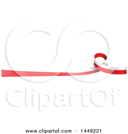 Clipart Graphic of a Polish Ribbon Flag Border Design Element - Royalty Free Vector Illustration by Domenico Condello