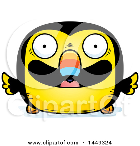 Clipart Graphic of a Cartoon Happy Toucan Bird Character Mascot - Royalty Free Vector Illustration by Cory Thoman