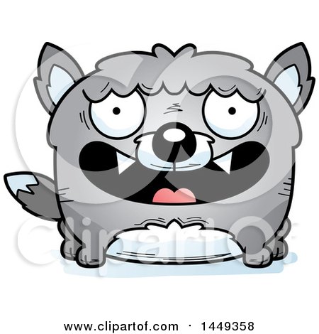 Clipart Graphic of a Cartoon Happy Wolf Character Mascot - Royalty Free Vector Illustration by Cory Thoman