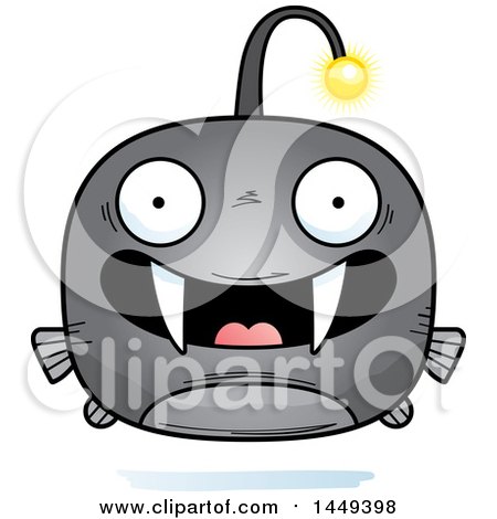 Clipart Graphic of a Cartoon Happy Viperfish Character Mascot - Royalty Free Vector Illustration by Cory Thoman