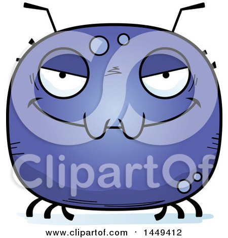 Clipart Graphic of a Cartoon Evil Tick Character Mascot - Royalty Free Vector Illustration by Cory Thoman