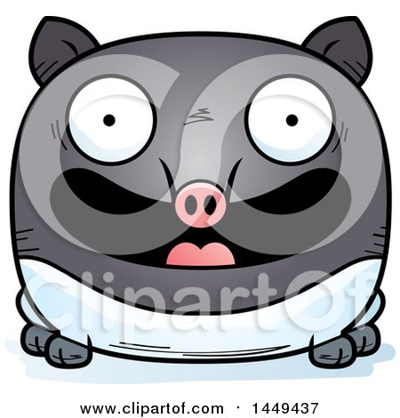 Clipart Graphic of a Cartoon Happy Tapir Character Mascot - Royalty Free Vector Illustration by Cory Thoman