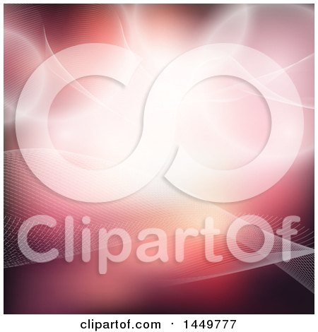 Clipart Graphic of a Background of Mesh Waves and Lights - Royalty Free Vector Illustration by KJ Pargeter