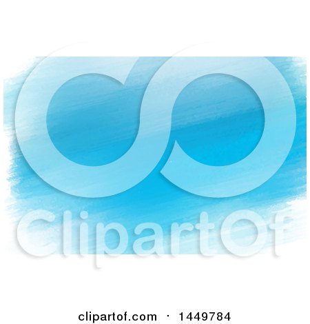 Clipart Graphic of a Blue and White Watercolor Business Card Design or Background - Royalty Free Vector Illustration by KJ Pargeter