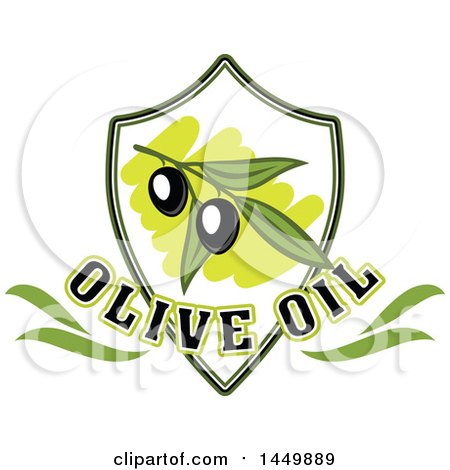 Clipart Graphic of a Black Olive Oil Design - Royalty Free Vector Illustration by Vector Tradition SM