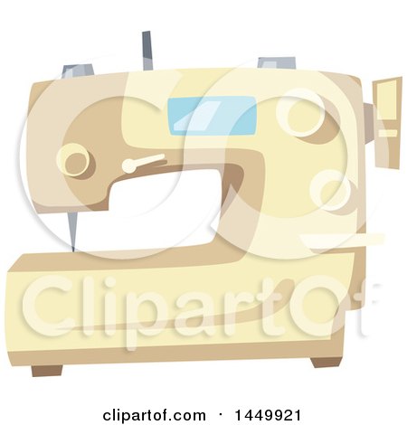 Clipart Graphic of a Sewing Machine - Royalty Free Vector Illustration by Vector Tradition SM