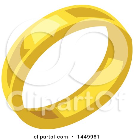 Clipart Graphic of a Gold Wedding Band - Royalty Free Vector Illustration by Vector Tradition SM