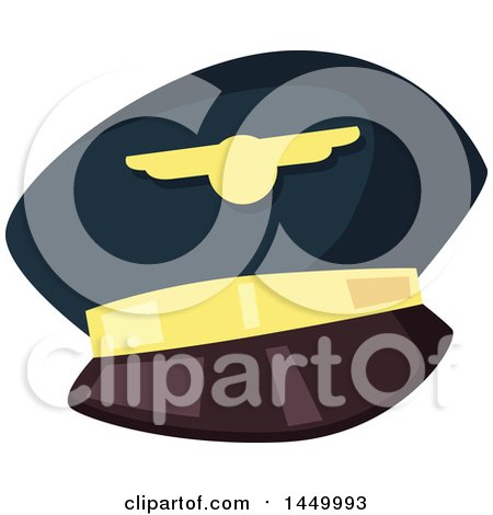 Clipart Graphic of a Pilot Hat - Royalty Free Vector Illustration by Vector Tradition SM