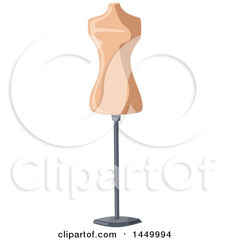 Clipart Graphic of a Mannequin Stand - Royalty Free Vector Illustration by Vector Tradition SM
