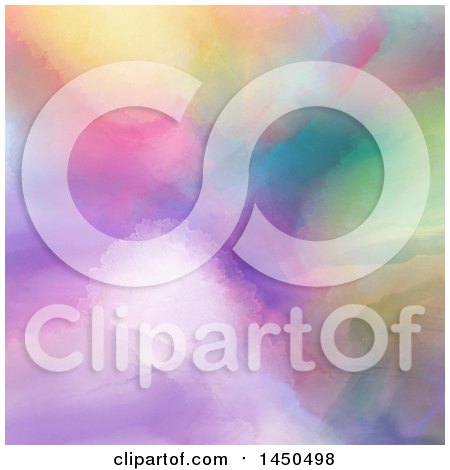 Clipart Graphic of a Colorful Watercolor Paint Background - Royalty Free Illustration by KJ Pargeter
