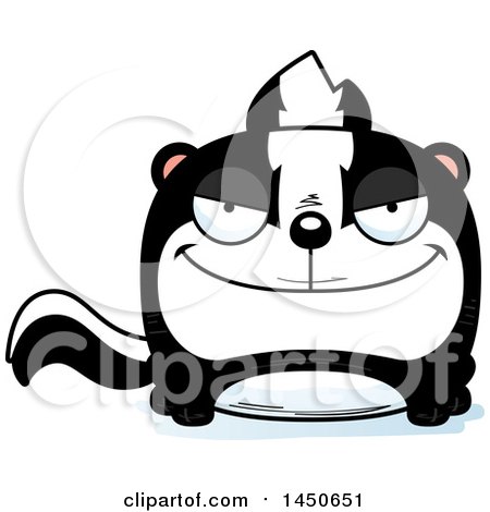 Clipart Graphic of a Cartoon Sly Skunk Character Mascot - Royalty Free Vector Illustration by Cory Thoman