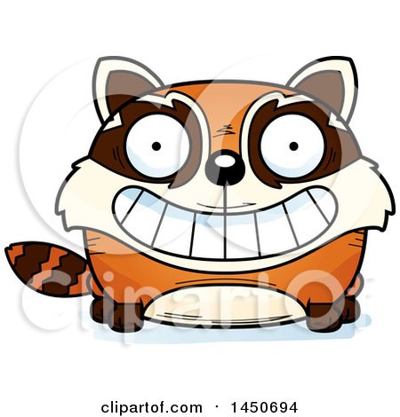Clipart Graphic of a Cartoon Grinning Red Panda Character Mascot - Royalty Free Vector Illustration by Cory Thoman
