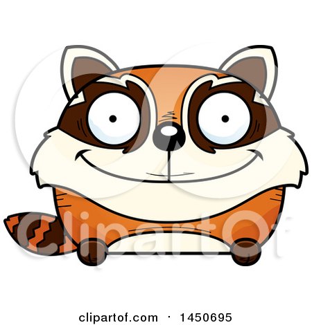 Clipart Graphic of a Cartoon Happy Red Panda Character Mascot - Royalty Free Vector Illustration by Cory Thoman
