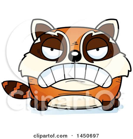 Clipart Graphic of a Cartoon Mad Red Panda Character Mascot - Royalty Free Vector Illustration by Cory Thoman