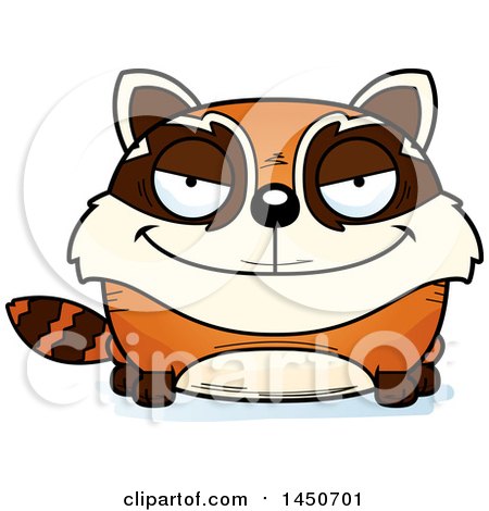 Clipart Graphic of a Cartoon Sly Red Panda Character Mascot - Royalty Free Vector Illustration by Cory Thoman