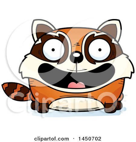 Clipart Graphic of a Cartoon Smiling Red Panda Character Mascot - Royalty Free Vector Illustration by Cory Thoman