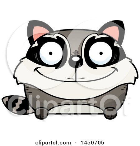 Clipart Graphic of a Cartoon Happy Raccoon Character Mascot - Royalty Free Vector Illustration by Cory Thoman