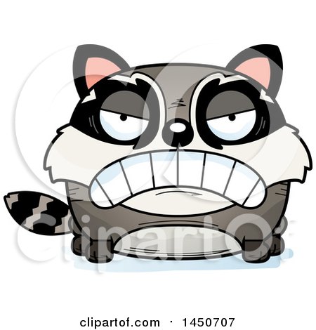 Clipart Graphic of a Cartoon Mad Raccoon Character Mascot - Royalty Free Vector Illustration by Cory Thoman