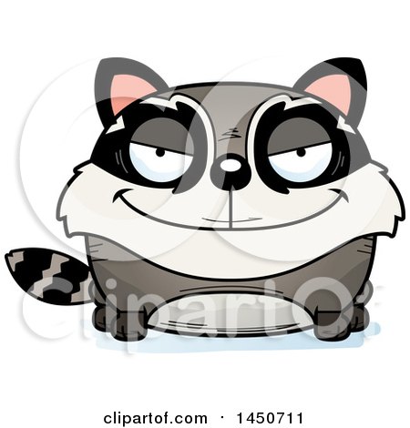Clipart Graphic of a Cartoon Sly Raccoon Character Mascot - Royalty Free Vector Illustration by Cory Thoman