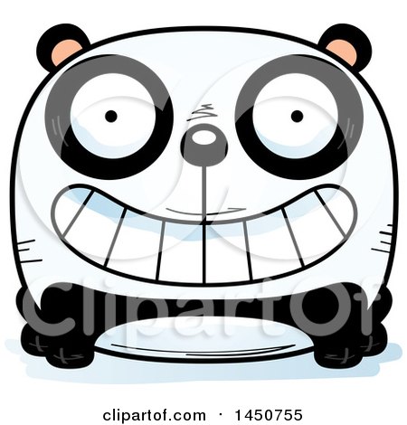 Clipart Graphic of a Cartoon Grinning Panda Character Mascot - Royalty Free Vector Illustration by Cory Thoman
