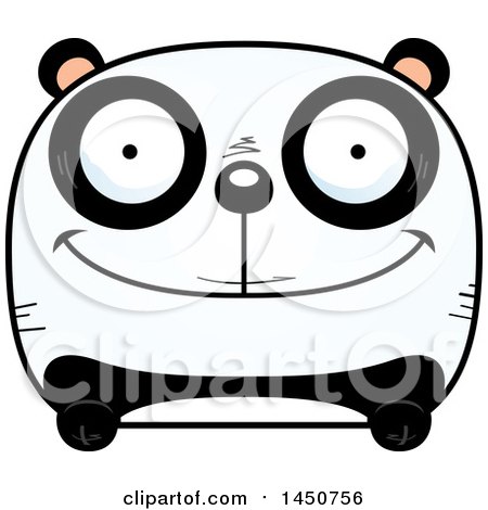 Clipart Graphic of a Cartoon Happy Panda Character Mascot - Royalty Free Vector Illustration by Cory Thoman