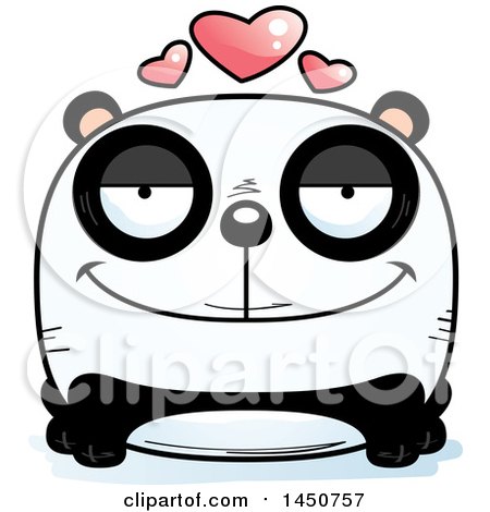 Clipart Graphic of a Cartoon Loving Panda Character Mascot - Royalty Free Vector Illustration by Cory Thoman