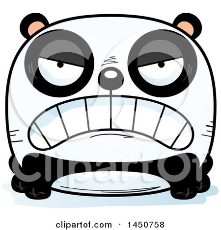 Clipart Graphic of a Cartoon Mad Panda Character Mascot - Royalty Free Vector Illustration by Cory Thoman