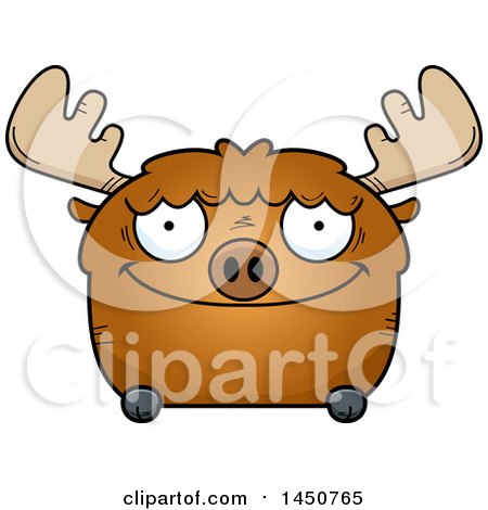 Clipart Graphic of a Cartoon Happy Moose Character Mascot - Royalty Free Vector Illustration by Cory Thoman