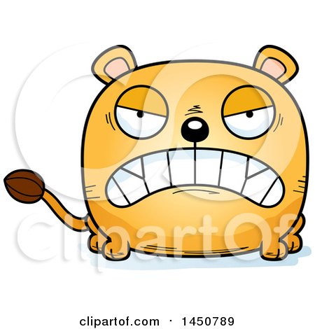 Clipart Graphic of a Cartoon Mad Lioness Character Mascot - Royalty Free Vector Illustration by Cory Thoman