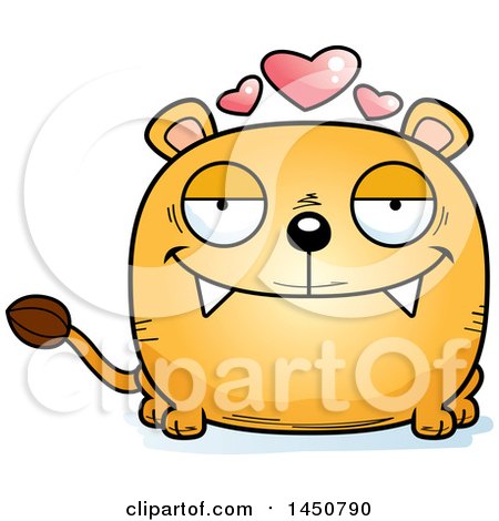 Clipart Graphic of a Cartoon Loving Lioness Character Mascot - Royalty Free Vector Illustration by Cory Thoman
