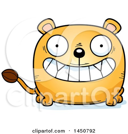 Clipart Graphic of a Cartoon Grinning Lioness Character Mascot - Royalty Free Vector Illustration by Cory Thoman
