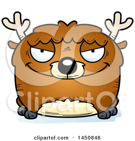 Clipart Graphic of a Cartoon Sly Deer Character Mascot - Royalty Free Vector Illustration by Cory Thoman