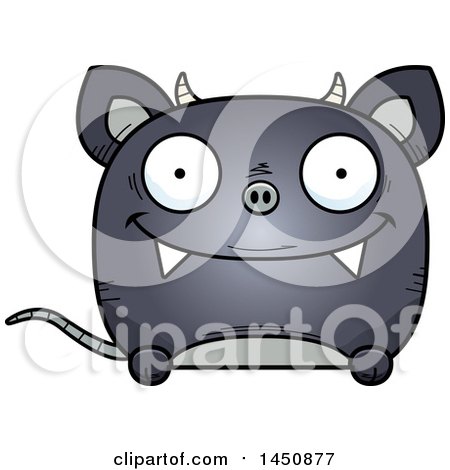 Clipart Graphic of a Cartoon Happy Chupacabra Character Mascot - Royalty Free Vector Illustration by Cory Thoman
