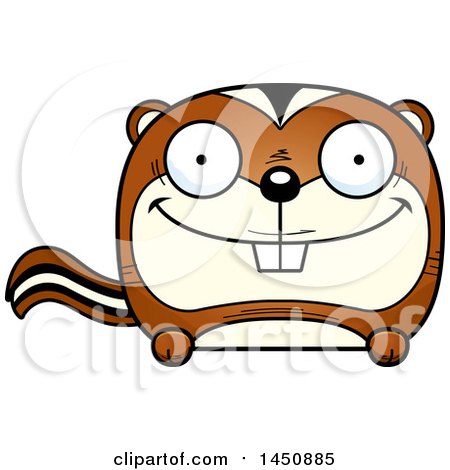 Clipart Graphic of a Cartoon Happy Chipmunk Character Mascot - Royalty Free Vector Illustration by Cory Thoman