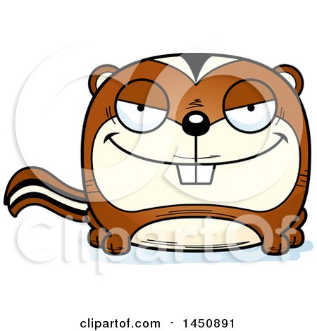 Clipart Graphic of a Cartoon Sly Chipmunk Character Mascot - Royalty Free Vector Illustration by Cory Thoman