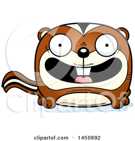 Clipart Graphic of a Cartoon Smiling Chipmunk Character Mascot - Royalty Free Vector Illustration by Cory Thoman