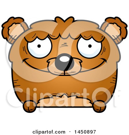 Clipart Graphic of a Cartoon Happy Bear Character Mascot - Royalty Free Vector Illustration by Cory Thoman