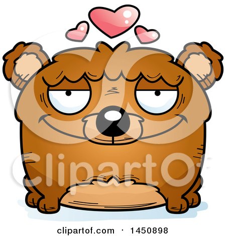 Clipart Graphic of a Cartoon Loving Bear Character Mascot - Royalty Free Vector Illustration by Cory Thoman