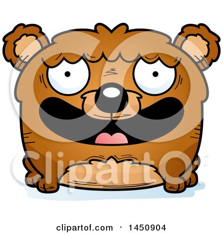 Clipart Graphic of a Cartoon Smiling Bear Character Mascot - Royalty Free Vector Illustration by Cory Thoman